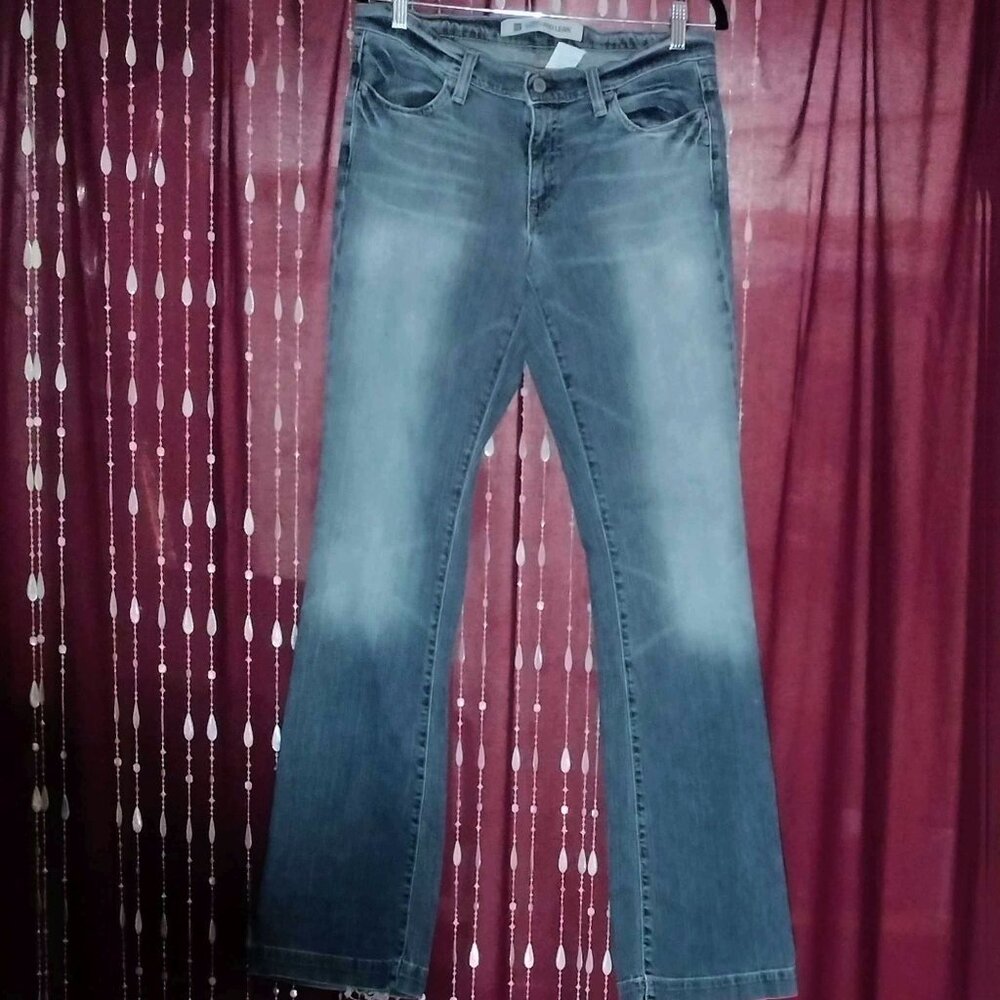 Size 8 Gap Long and Lean Distressed Blue Denim Jeans